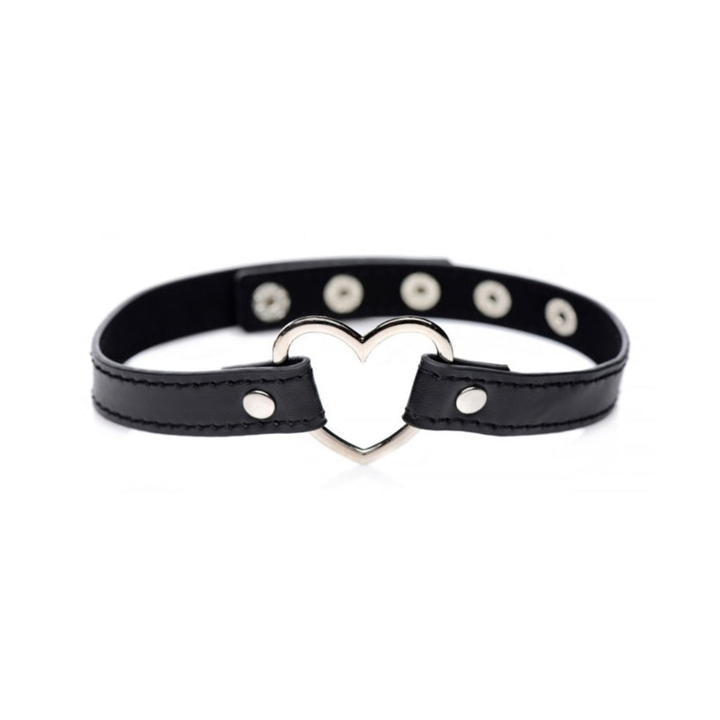 Load image into Gallery viewer, Master Series Dark Heart Chrome Heart Choker Black
