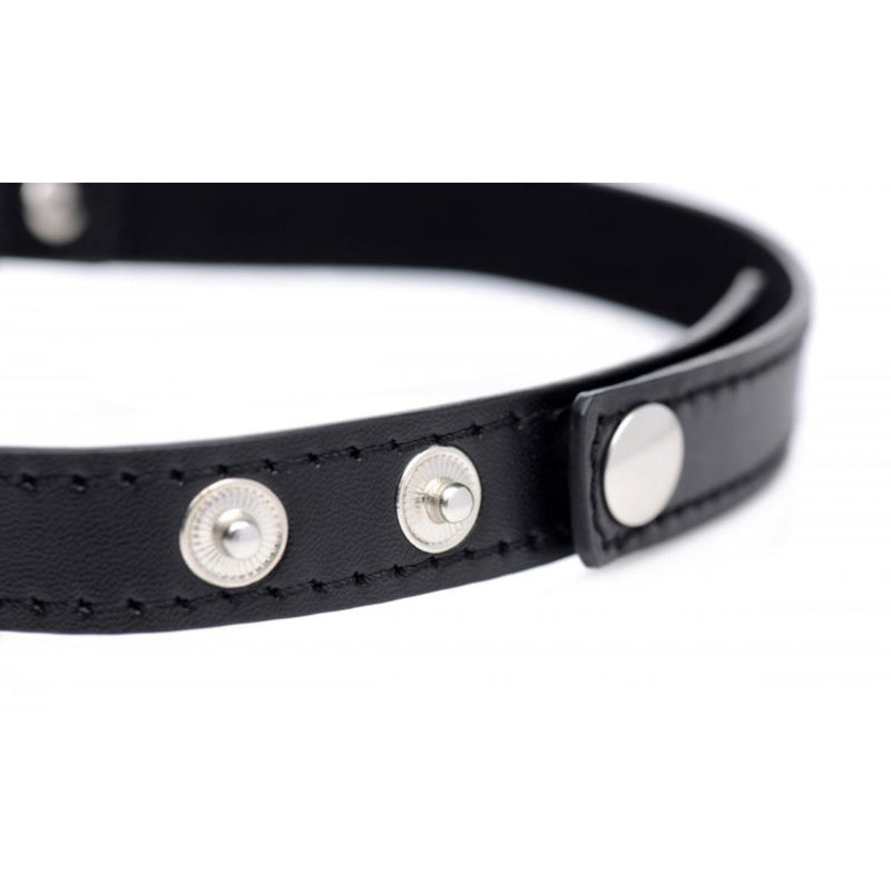 Load image into Gallery viewer, Master Series Dark Heart Chrome Heart Choker Black
