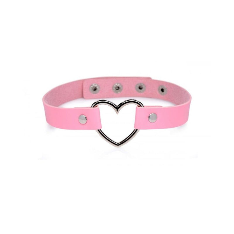 Load image into Gallery viewer, Master Series Sweet Heart Chrome Heart Choker Pink

