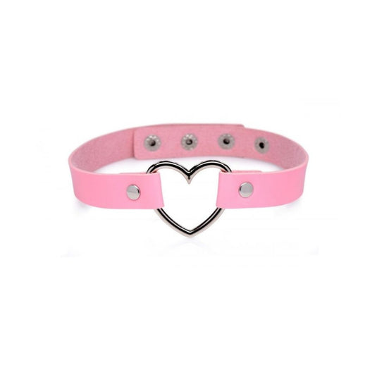 Master Series Sweet Heart Chrome Heart Choker Pink