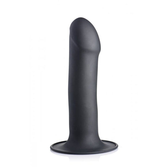 Squeeze-It Squeezable Phallic Dildo Black 6.75 Inch