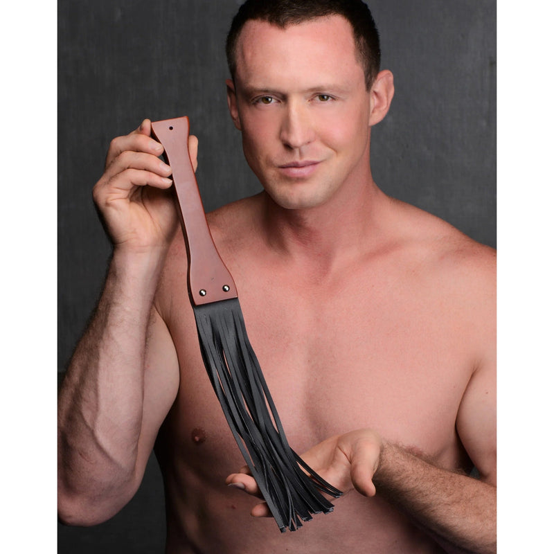Load image into Gallery viewer, Master Series Master Lasher Wooden Flogger Black Brown
