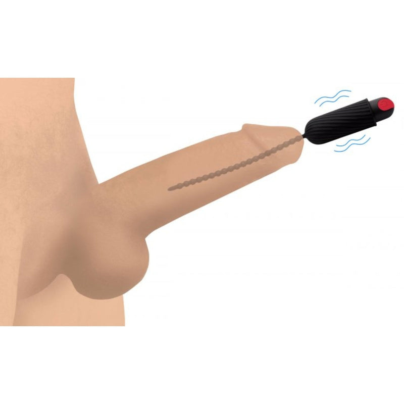 Load image into Gallery viewer, Master Series 28X Dark Chain Rechargeable Remote Silicone Sound Black
