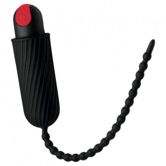 Master Series 28X Dark Chain Rechargeable Remote Silicone Sound Black