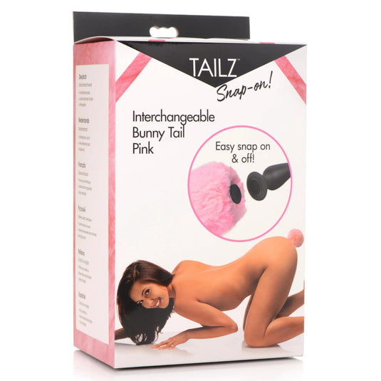 Tailz Snap-On Interchangeable Bunny Tail Pink