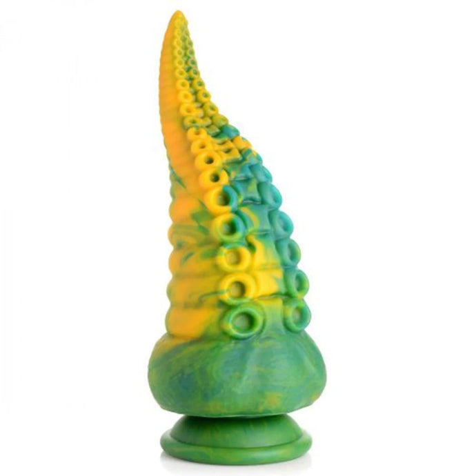 Creature Cocks Monstropus Tentacled Monster Silicone Dildo Yellow Green  - Prowler UK - Gay Sex Toys