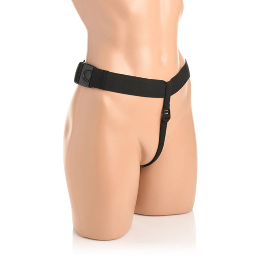 Master Series Bum-Tastic Trainer 3 Piece Anal Butt Plug Set With Harness Silicone Black