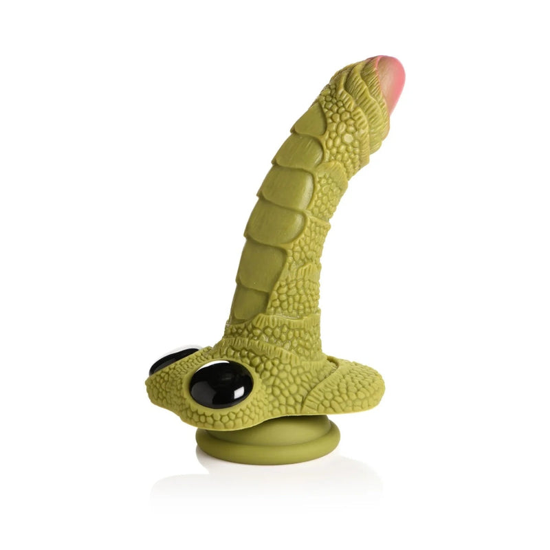 Load image into Gallery viewer, Creature Cocks Swamp Monster Scaly Silicone Dildo Green  - Prowler UK - Gay Sex Toys
