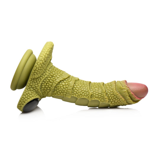 Creature Cocks Swamp Monster Scaly Silicone Dildo Green  - Prowler UK - Gay Sex Toys