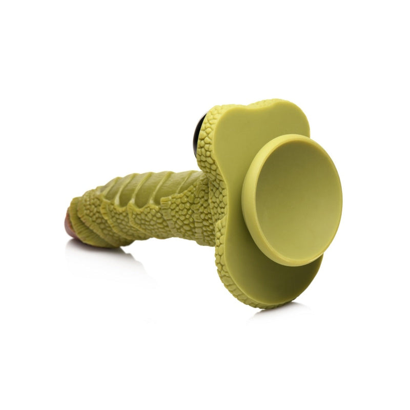 Load image into Gallery viewer, Creature Cocks Swamp Monster Scaly Silicone Dildo Green  - Prowler UK - Gay Sex Toys
