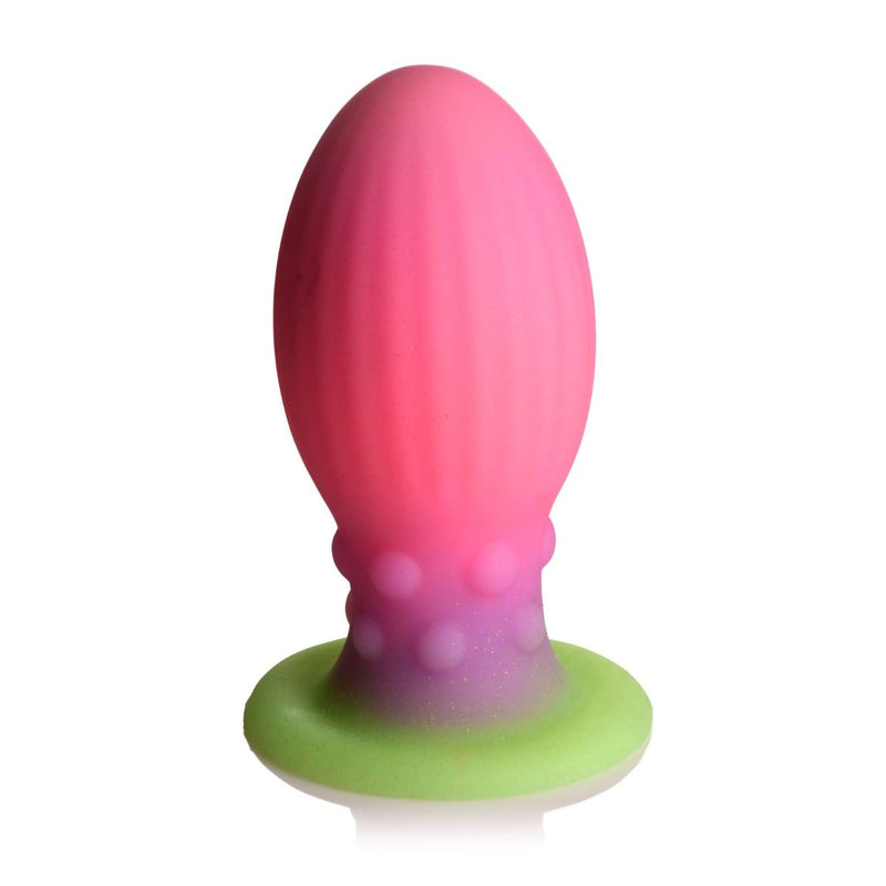 Load image into Gallery viewer, Creature Cocks XL Xeno Egg Glow In The Dark Silicone Butt Plug Pink  - Prowler UK - Gay Sex Toys
