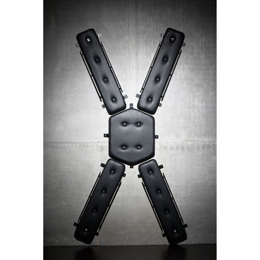 Master Series Masters St. Andrew's Cross Wall Mounted Cross Black
