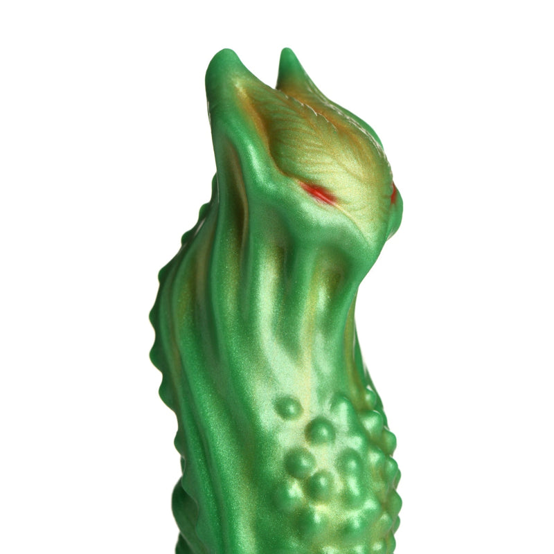 Load image into Gallery viewer, Creature Cocks Nebula Alien Silicone Dildo Green Yellow - Simply Pleasure

