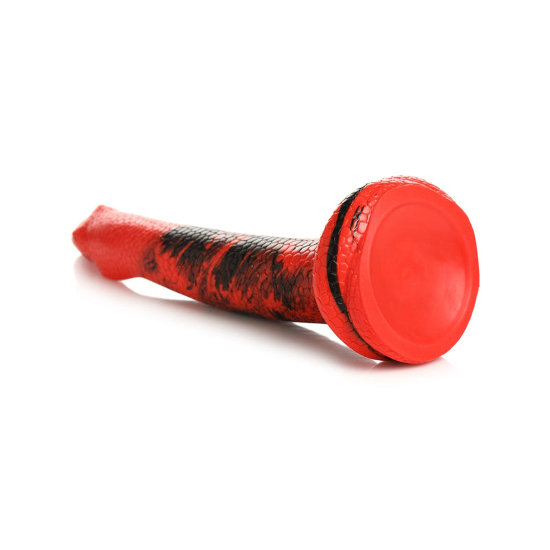 Load image into Gallery viewer, Creature Cocks King Cobra XL Silicone Dong Red Black  - Prowler UK - Gay Sex Toys
