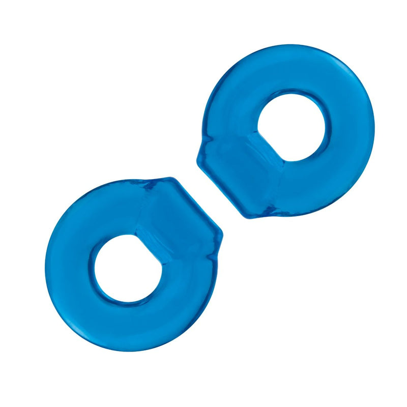 Load image into Gallery viewer, Blue Line Ultra Stretch Stamina Endurance Cock Ring Set 2 Pack Blue - Simply Pleasure
