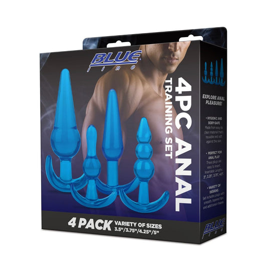 Buy Now Blue Line 4 Piece Anal Training Butt Plug Set Blue | Prowler Buy Now Blue Line 4 Piece Anal Training Butt Plug Set Blue | Prowler