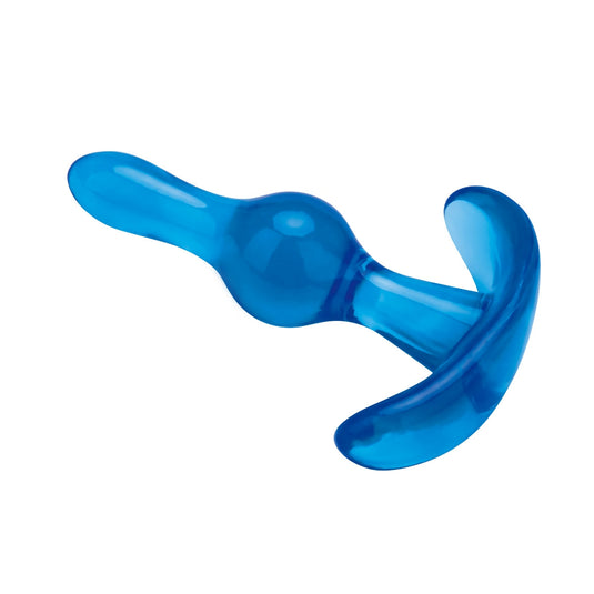 Blue Line Tear Drop Butt Plug Blue 3.5 Inch - Simply Pleasure
