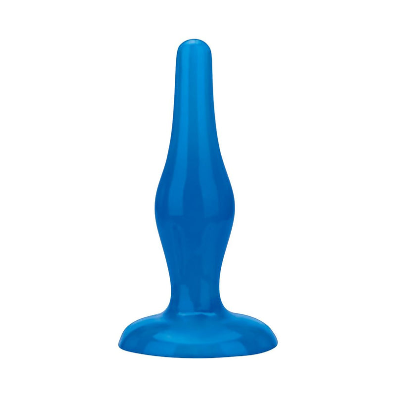 Load image into Gallery viewer, Blue Line Easy Insertion Anal Plug Blue 4.75 Inch - Simply Pleasure
