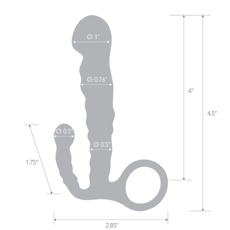 Load image into Gallery viewer, Blue Line Beginners Prostate Massager Blue 4.5 Inch - Simply Pleasure
