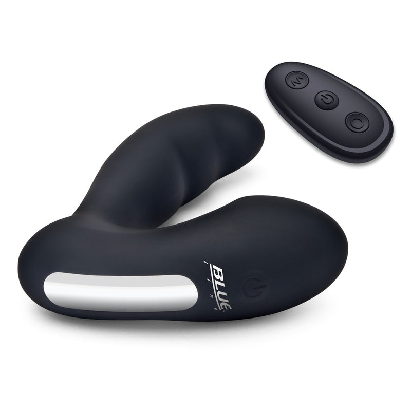 Load image into Gallery viewer, Blue Line Prober Dual Vibrating Remote Controlled Prostate Stimulator Black - Simply Pleasure
