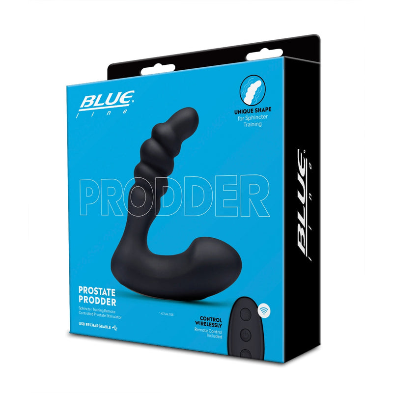 Load image into Gallery viewer, Blue Line Prodder Sphincter Training Remote Controlled Prostate Stimulator Black - Simply Pleasure
