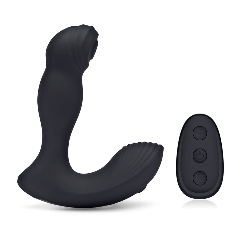 Load image into Gallery viewer, Blue Line Thumper Flicking Remote Controlled Prostate Stimulator Black - Simply Pleasure
