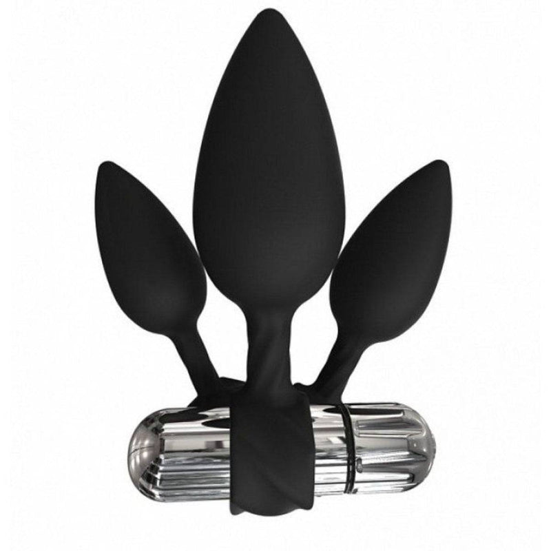 Load image into Gallery viewer, Bathmate Vibe Anal Training Plugs Black  - Prowler UK - Gay Sex Toys
