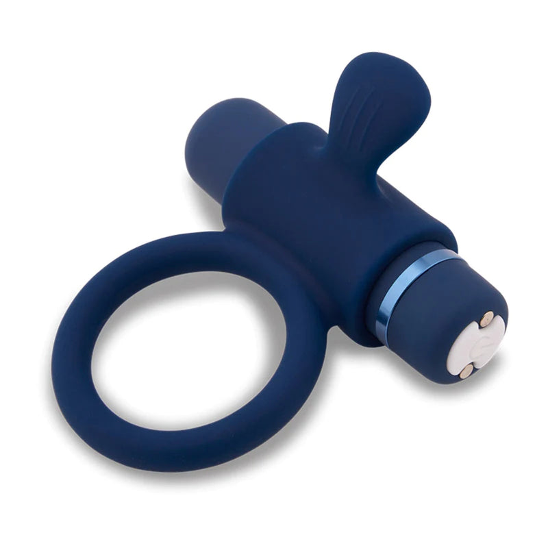 Load image into Gallery viewer, Nu Sensuelle Silicone Vibrating Cock Ring Navy Blue
