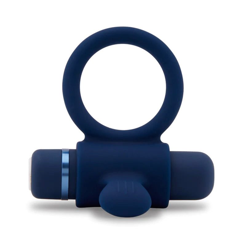 Load image into Gallery viewer, Nu Sensuelle Silicone Vibrating Cock Ring Navy Blue
