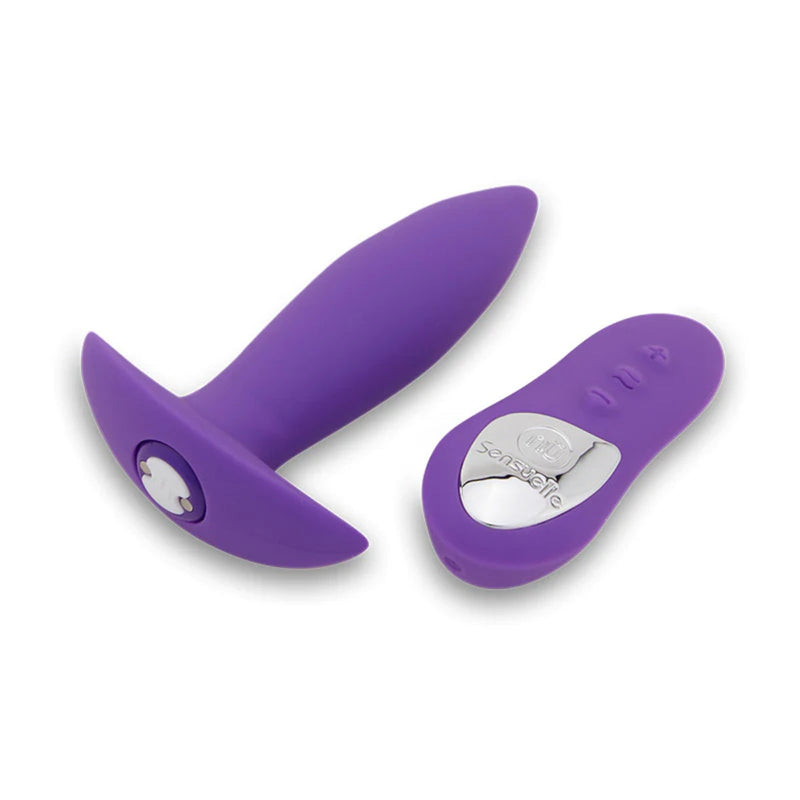 Load image into Gallery viewer, Nu Sensuelle Remote Control Mini Vibrating Butt Plug Purple
