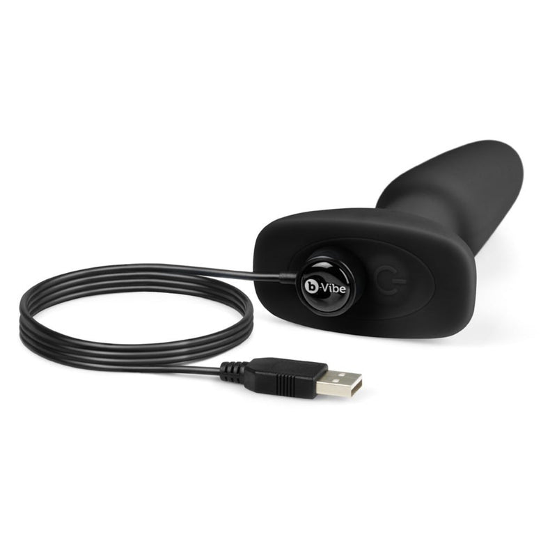 Load image into Gallery viewer, b-Vibe Rimming 2 Remote Control Vibrating Butt Plug Black
