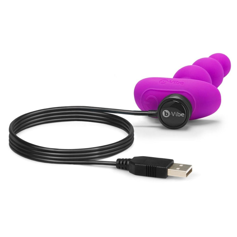 Load image into Gallery viewer, b-Vibe Triplet Remote Control Anal Beads Fucshia

