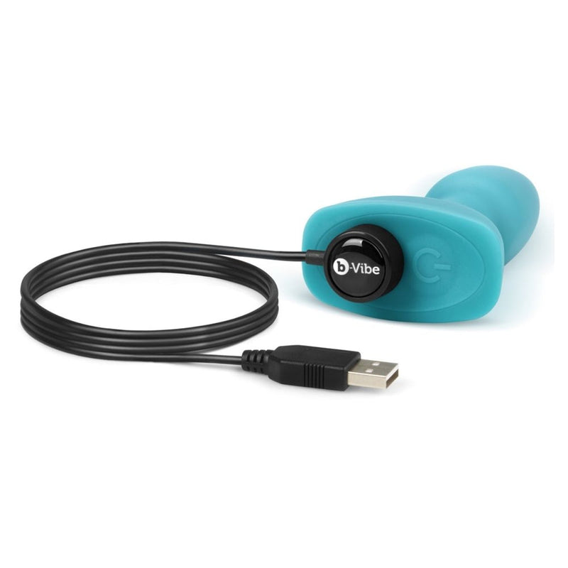 Load image into Gallery viewer, b-Vibe Rimming Petite Remote Control Vibrating Butt Plug Teal
