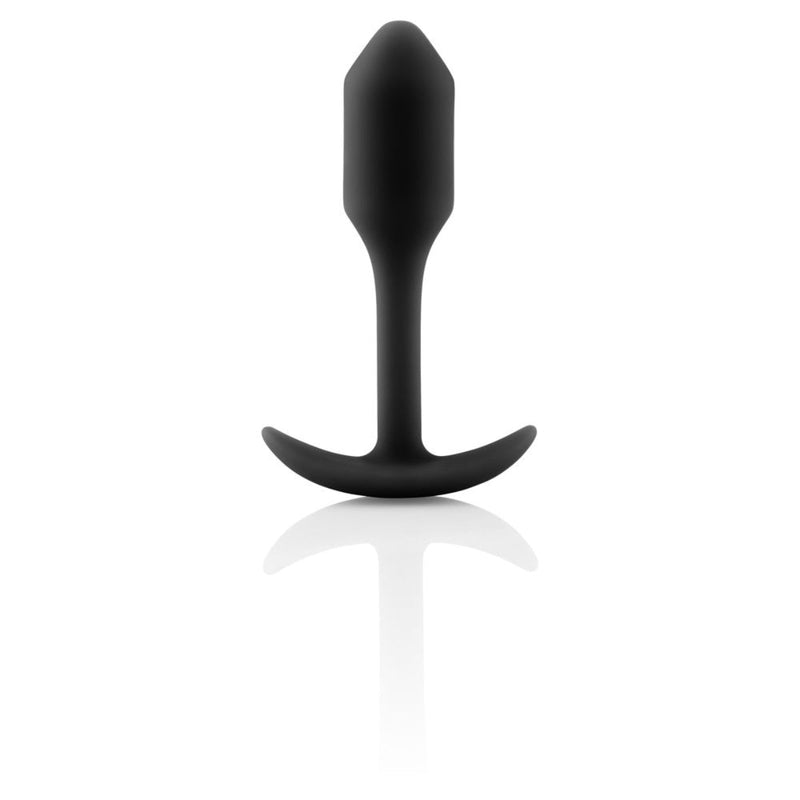 Load image into Gallery viewer, b-Vibe Snug Plug 1 Weighted Silicone Butt Plug Black
