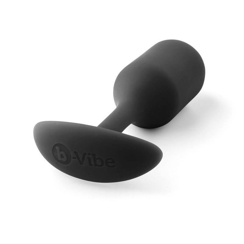 Load image into Gallery viewer, b-Vibe Snug Plug 2 Weighted Silicone Butt Plug Black
