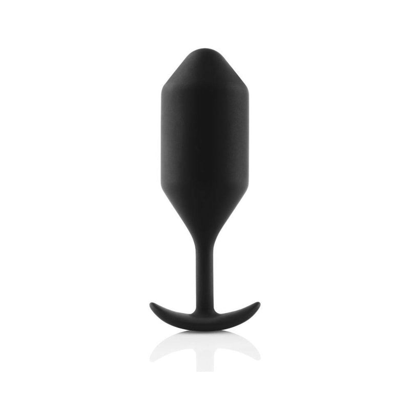 Load image into Gallery viewer, b-Vibe Snug Plug 4 Weighted Silicone Butt Plug Black - Simply Pleasure
