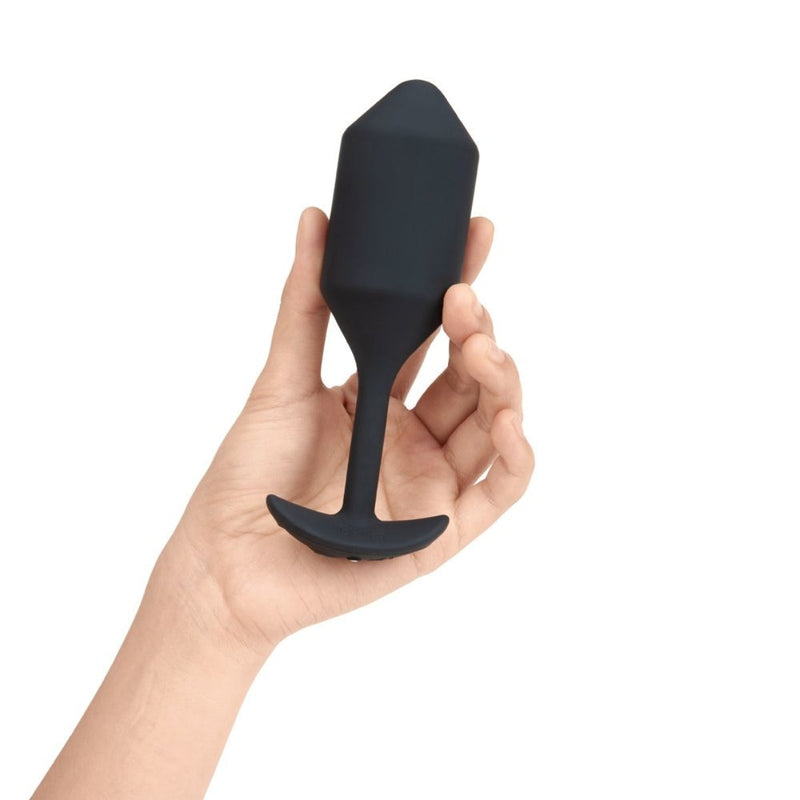 Load image into Gallery viewer, b-Vibe Snug Plug Weighted &amp; Vibrating Butt Plug Black XL

