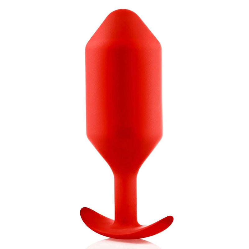 Load image into Gallery viewer, b-Vibe Snug Plug 6 Weighted Silicone Butt Plug Red - Simply Pleasure
