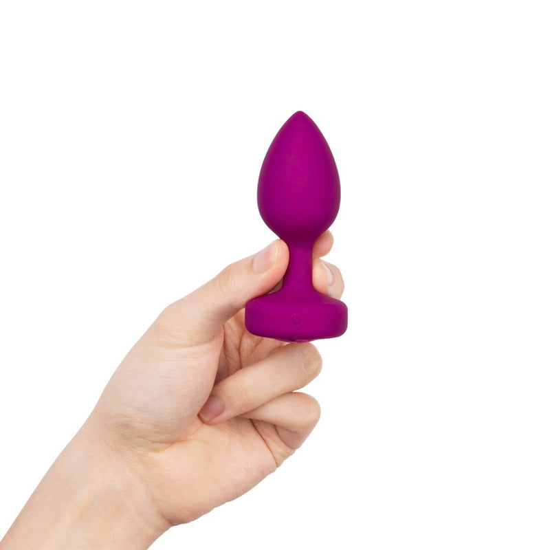 Load image into Gallery viewer, b-Vibe Vibrating Jewel Butt Plug Pink Ruby Fuchsia Small Medium  - Prowler UK - Gay Sex Toys
