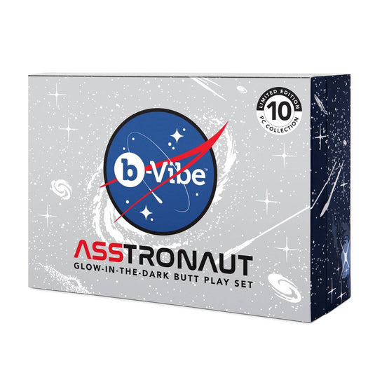 b-Vibe ASStronaut Glow In The Dark Butt Plug Play Set - Simply Pleasure
