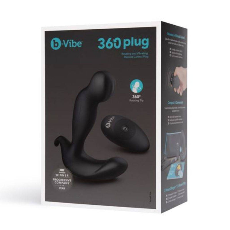 Load image into Gallery viewer, b-Vibe 360 Plug Prostate Massager Vibrator Black - Simply Pleasure
