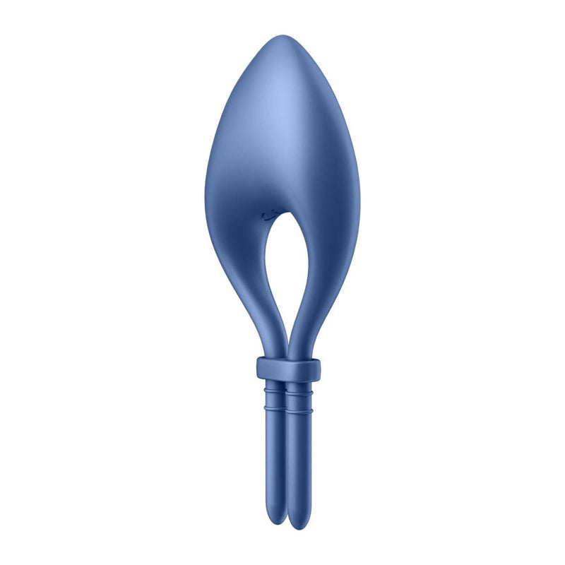 Load image into Gallery viewer, Satisfyer Bullseye Vibrating Cock Ring Blue
