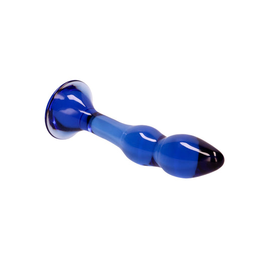 Chrystalino Gallant Glass Dildo Blue 7 Inch - Simply Pleasure