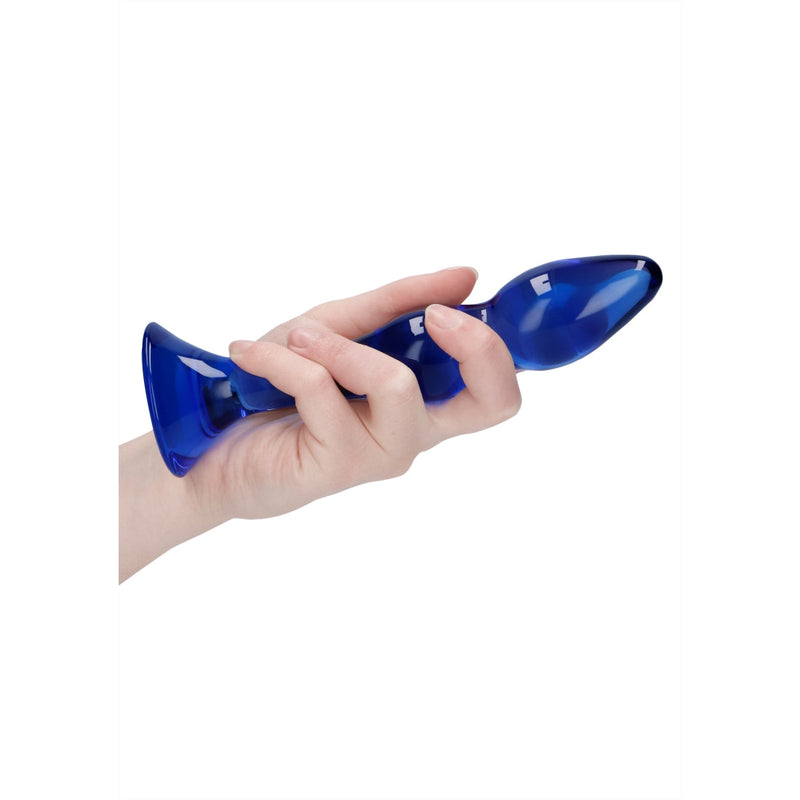 Load image into Gallery viewer, Chrystalino Gallant Glass Dildo Blue 7 Inch - Simply Pleasure
