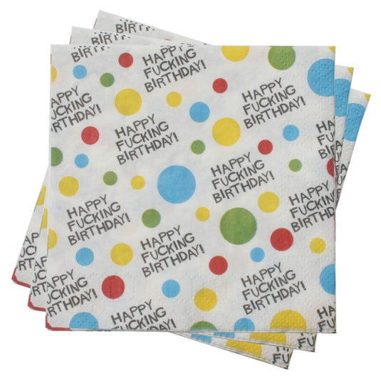 Little Genie X-Rated Birthday Napkins 8 Pack