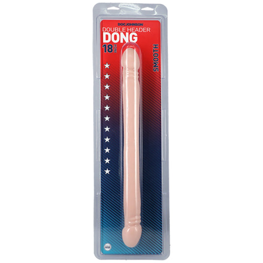 Doc Johnson Smooth Double Ended Dong Pink 18 Inch
