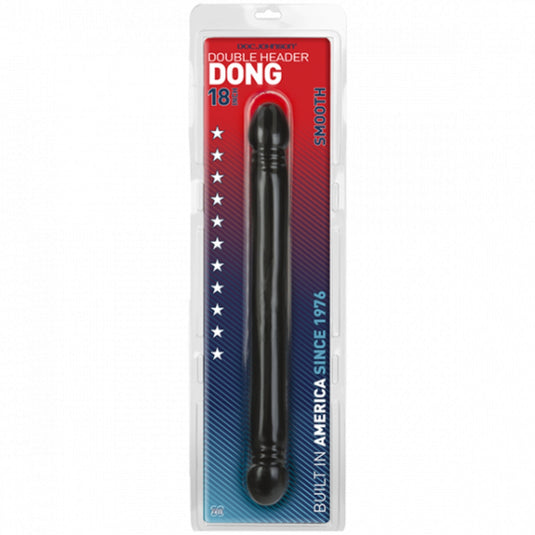 Doc Johnson Smooth Double Ended Dong Black 18 Inch
