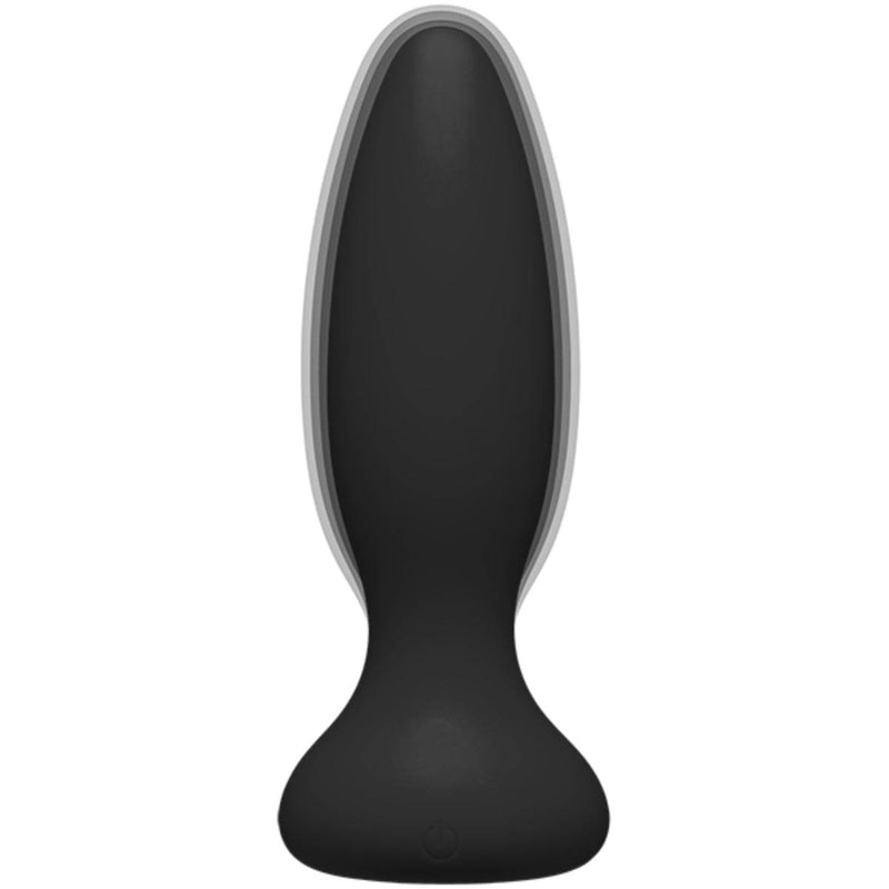 Load image into Gallery viewer, A-Play Vibe Beginner Remote Control Silicone Vibrating Butt Plug Black 4.75 Inch - Simply Pleasure

