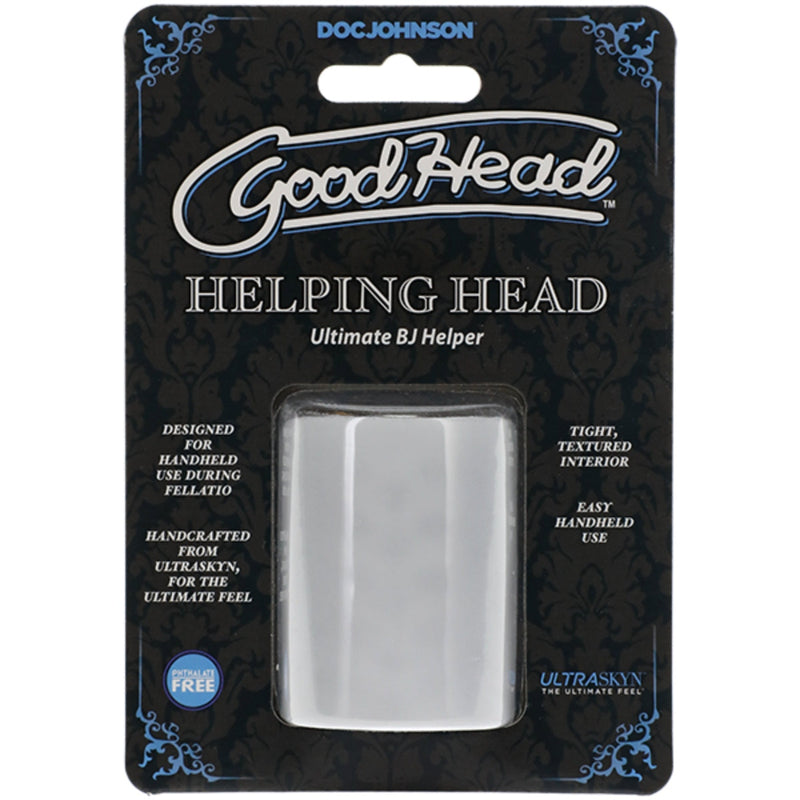 Load image into Gallery viewer, GoodHead Helping Head Ultimate BJ Helper Stroker White
