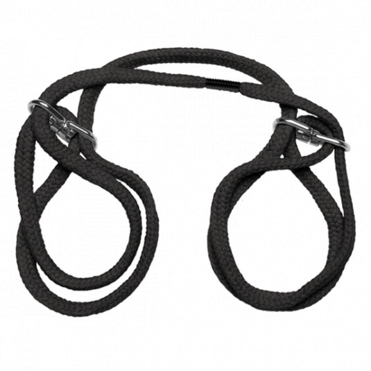 Doc Johnson Japanese Style Bondage Cotton Cuffs Black